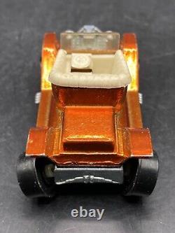 HOT WHEELS Redline Hot Heap Orange w Original Button Vintage Toy Car VTG