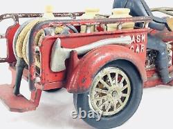 HUBLEY INDIAN Cast Iron Crash Car Motorcycle with Original Sales Literature