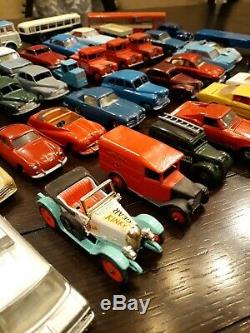 HUGE Lot of 47 Vintage Dinky Toys small die cast cars England NICE CONDITION