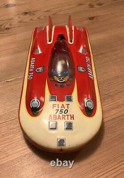 Haji Japan Fiat Abarth 750 land speed record car, tinplate / latta litografata