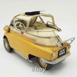 Hand Made Vintage Tin Toys Bmw Isetta 250 Tinplate Metal Collector Edition Gift