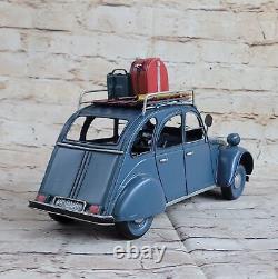 Handcrafted Detailed Vintage 1950 Citroen 2CV Car Automobile Hot Cast Decor