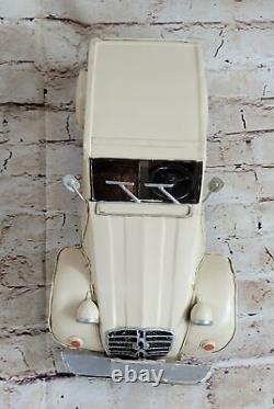 Handcrafted Detailed Vintage 1950 Citroen 2CV Car Automobile Hot Cast Decor Art