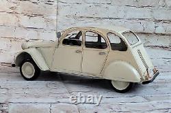 Handcrafted Detailed Vintage 1950 Citroen 2CV Car Automobile Hot Cast Decor Art