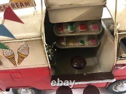 Handmade Red / Yellow / White Vintage Ice Cream Van Model Decorative Car Decor