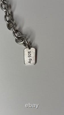 Heavy Sterling Silver Designer Cable Link Chain with Spikes & Extension