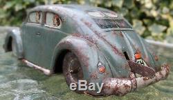 Horndlein (FH)1938 Germany VW Beetle KDF Wagen rare clockwork car works bing cko
