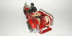 Hubley 1920s Cast Iron Police Indian Crash Car 4 Cylinder Motorcycle DAKOTApaul