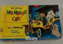 Hubley Mr. Magoo Battery Operated Car Toy 1961 Vintage with Box