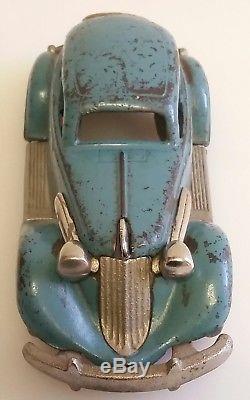 Hubley Studebaker Cast Iron Toy Car Nickel Plate Grill Original Paint