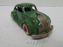 Hubley Take-Apart Car Chrysler Airflow 4½ Long, Rubber Tires with Wood Wheels