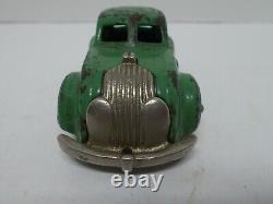 Hubley Take-Apart Car Chrysler Airflow 4½ Long, Rubber Tires with Wood Wheels