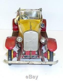 Huge 20 Inch Jep Hispano-suiza Open Touring Car Tin Windup 1920's