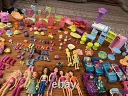 Huge Lot of Vintage 2000s Polly Pocket Cars Dolls Figures Accessories See Pics