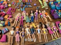 Huge Lot of Vintage 2000s Polly Pocket Cars Dolls Figures Accessories See Pics