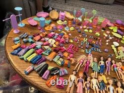 Huge Lot of Vintage 2000s Polly Pocket Cars Dolls Figures Accessories See Pics