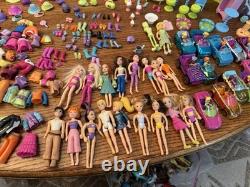 Huge Lot of Vintage 2000s Polly Pocket Cars Dolls Figures Accessories See Pics