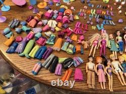 Huge Lot of Vintage 2000s Polly Pocket Cars Dolls Figures Accessories See Pics