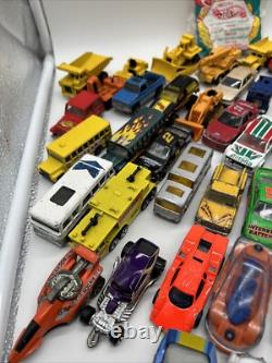 Huge Vtg Lot Of 102 Toy Cars Matchbox Hot Wheels & Others 60's 70's 80's & 90's