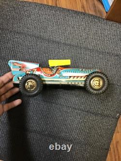 I. Y. Metal Toys Eagle Racer #57 Car Made In Japan 1950 Large 10''1/2