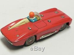 Ichiko Chevrolet Corvette Stingray tin toy car 9 Japan 1960s batt op auto latta