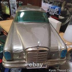 Ichiko Japan Vintage Tin Toy Car Mercedes Benz 300 SE 60cm Silver Rare Collectib