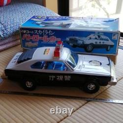 Ichiko Vintage Tin Toy Car Skyline Patrol Car Friction Type with Box