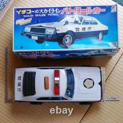 Ichiko Vintage Tin Toy Car Skyline Patrol Car Friction Type with Box