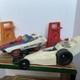 Ideal 1974 Evil Kenevil Formula 1 Dragster Car + Stunt Crash Car +Launchers