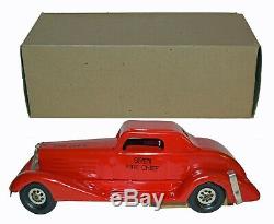 Incredible MINT Boxed New OLD Stock Marx Siren Fire Chief Car WORLDWIDE SHIPPING