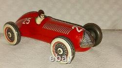 Ingap Prewar Alfa Romeo Racer Race Car Tin Toy Car Vintage Italy