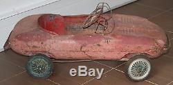 JAGUAR E TYPE TRIANG pedal car AUTHENTIC 1961 auto garage VINTAGE sign ENGLAND