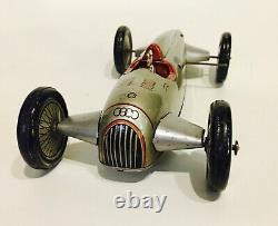 JNF Josef Neuhierl Furth 1930s Auto Union Grand Prix clockwork tinplate race car