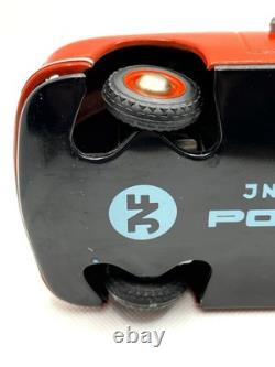 JNF Prototyp Porsche 356 Tin Wind-Up Car 21cm with Key 1950s Germany Red