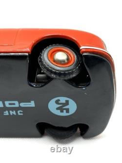 JNF Prototyp Porsche 356 Tin Wind-Up Car 21cm with Key 1950s Germany Red