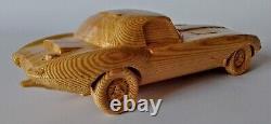 Jaguar E-type Lightweight 115 WOOD CAR SCALE MODEL REPLICA OLDTIMER VINTAGE TOY