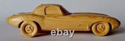 Jaguar E-type Lightweight 115 WOOD CAR SCALE MODEL REPLICA OLDTIMER VINTAGE TOY