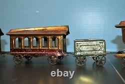 James Fallows & Sons Skip Tin Floor 5 Piece Passenger Car Train Bus 1870-90's