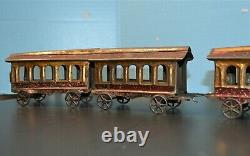 James Fallows & Sons Skip Tin Floor 5 Piece Passenger Car Train Bus 1870-90's