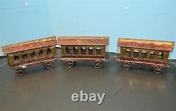 James Fallows & Sons Skip Tin Floor 5 Piece Passenger Car Train Bus 1870-90's