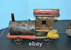 James Fallows & Sons Skip Tin Floor 5 Piece Passenger Car Train Bus 1870-90's