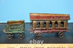 James Fallows & Sons Skip Tin Floor 5 Piece Passenger Car Train Bus 1870-90's