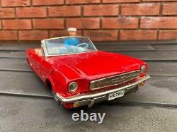 Japan Tinplate Battery Operated Ford Mustang Convertible Awesome 1960s Model