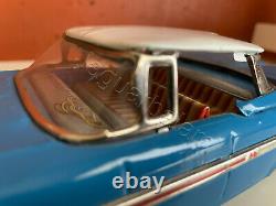 Japanese ATC Chevrolet blue Impala 1959 Car Tin Toy Friction Japan