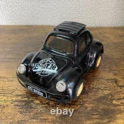 Japanese Tin Toy Rare Volkswagen Beetle Tin Car Black White