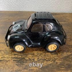 Japanese Tin Toy Rare Volkswagen Beetle Tin Car Black White