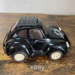 Japanese Tin Toy Rare Volkswagen Beetle Tin Car Black White