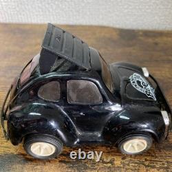 Japanese Tin Toy Rare Volkswagen Beetle Tin Car Black White