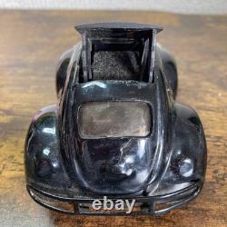 Japanese Tin Toy Rare Volkswagen Beetle Tin Car Black White