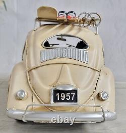 Jayland 112 Decorative Beetle 1200 Classic Die-Cast Model Car Beige Figurine